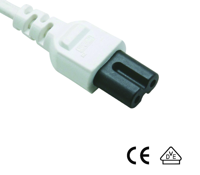 Conector JT-ST2 IEC, toma hembra C7, que cumple con los estándares chinos y alemanes