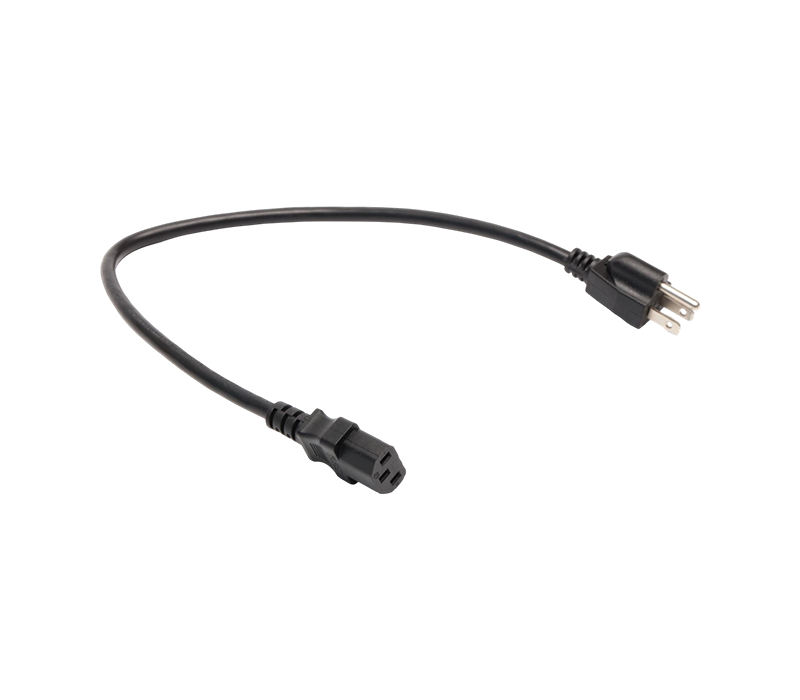 Enchufe estándar estadounidense de tres clavijas JT-3/FY-3+JT-ST3 de 15 A y 125 V con conector IEC C13