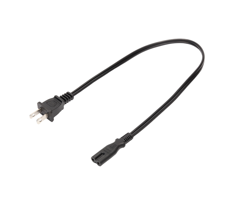 Enchufe estándar americano de dos clavijas JT-2+ST2/FY-ST2 de 10 A y 125 V con conector IEC C7