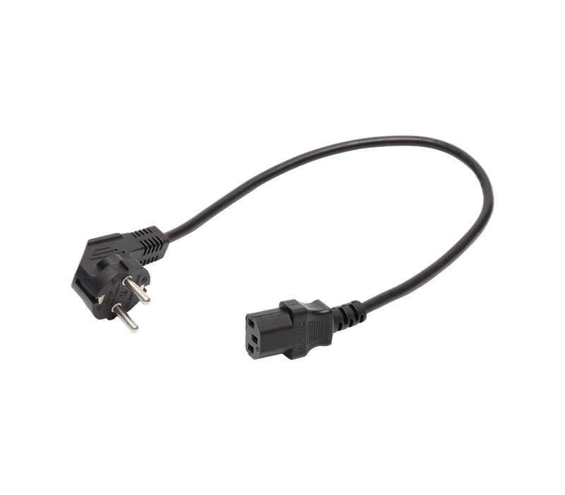 Enchufe de codo coreano de 90 grados de tres clavijas K3-15+JT-ST3 16A de 250 V con conector IEC C13