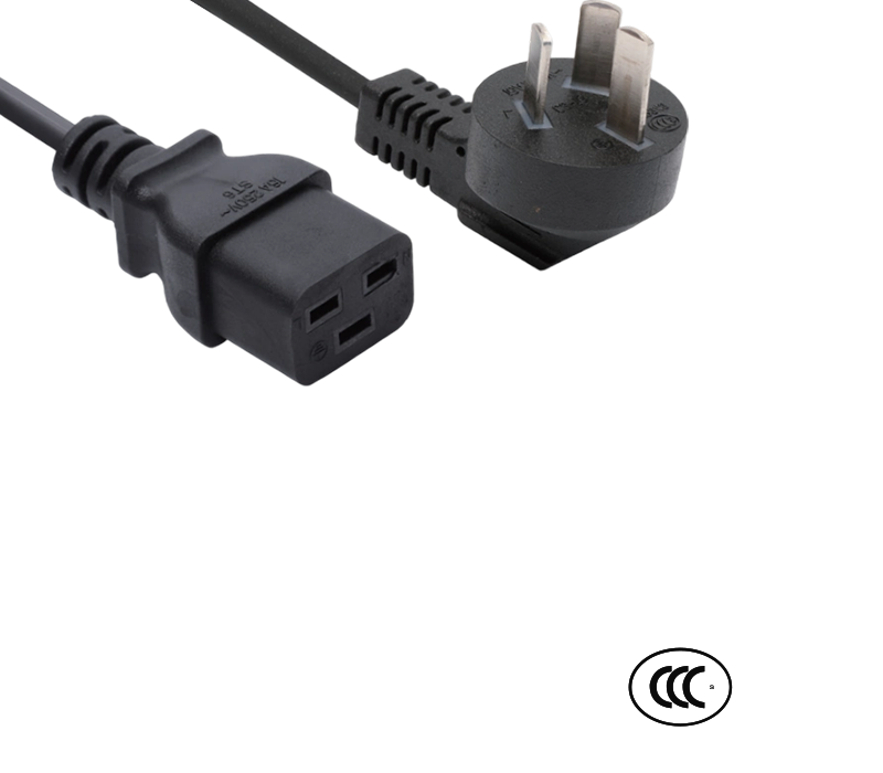 C3-16+ST6 16A 250V Enchufe de codo de 90 grados de alta corriente estándar de China con conector IEC C19