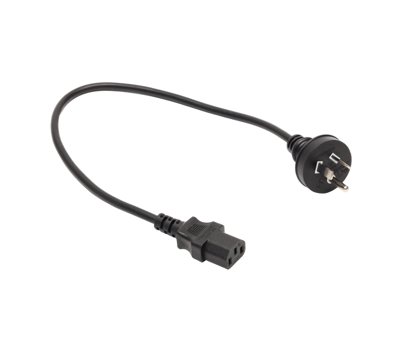 Enchufe redondo australiano de tres clavijas A3-10B+JT-ST3 10A de 250 V con conector IEC C13