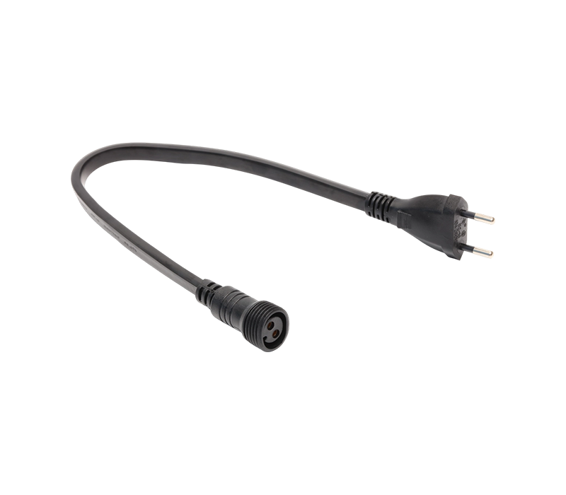 Enchufe suizo de dos clavijas R2-10 de 10 A y 250 V con toma de conector impermeable