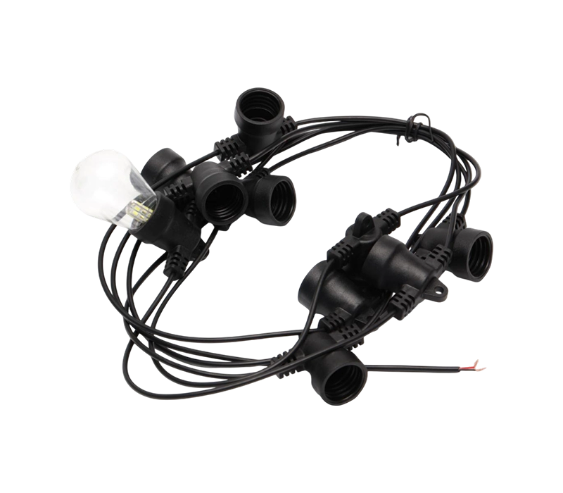 Luces de cadena LED con bombillas de filamento G45 estándar europeo