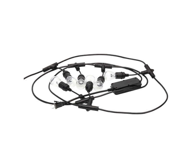 Luces de cadena de estilo americano con fusible y controlador de aplicaciones