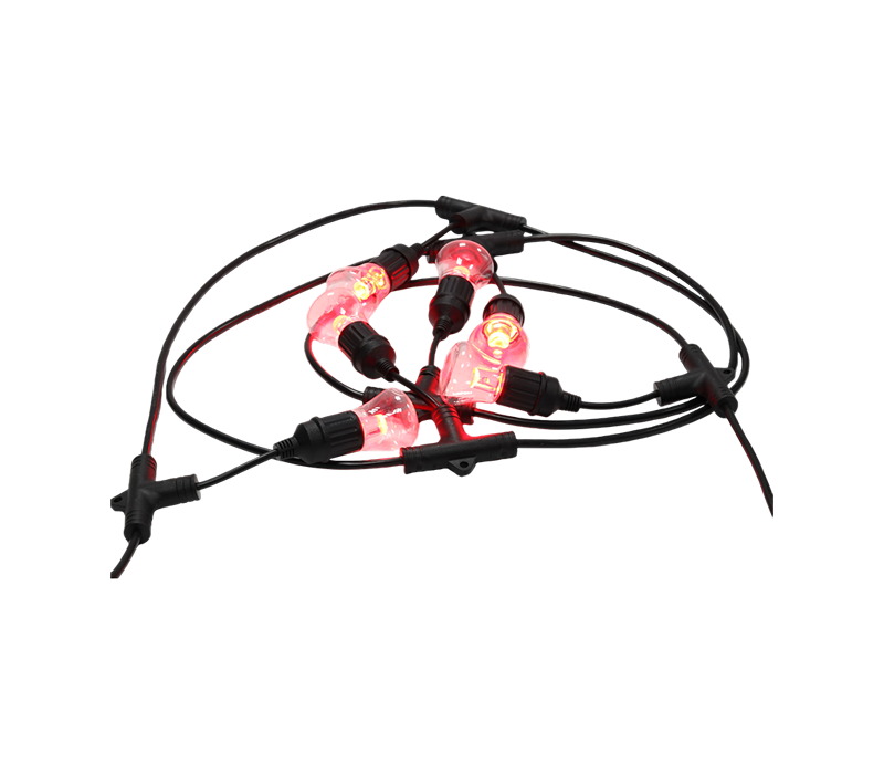 Tira de luz LED RGB JD-RGB-B con enchufe de dos clavijas estándar de EE. UU. y certificación ETL