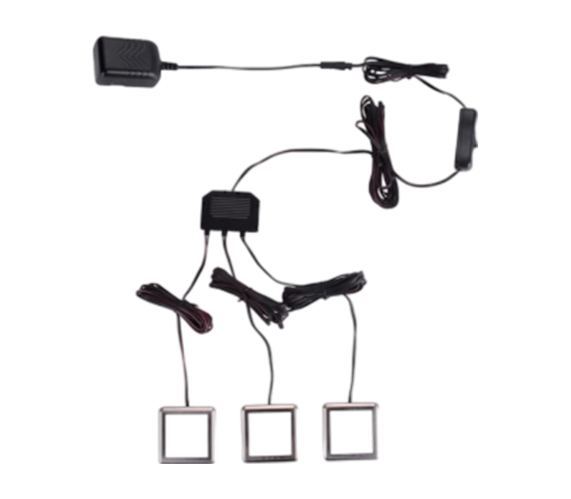 CLS-03 Luces para molduras de gabinete Diseño montado en superficie Incluye un cable de alimentación de 2 metros