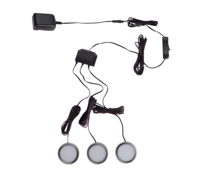 Carcasa de ABS con acabado de níquel cepillado y molduras de gabinete CLS-13